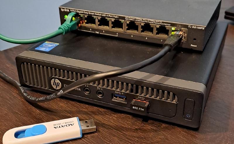 Image of the latest home lab build progress.