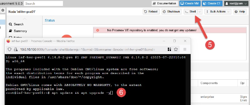 Image showing the steps to install updates.