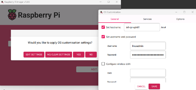 Image showing Raspberry Pi setup for use with Qdevice and Proxmox.